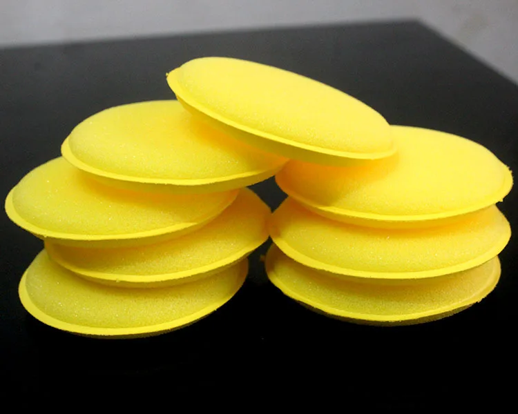 Губка для мытья автомобиля 6 шт./лот желтая Подушка буфер мягкая восковая