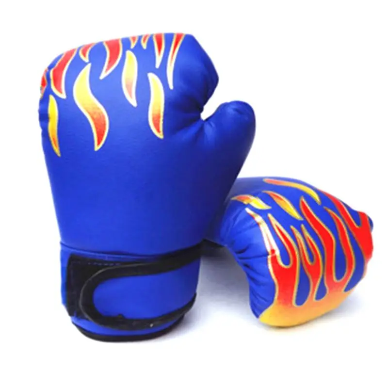 Модные детские дышащие перчатки из искусственной кожи Детские Боксерские для