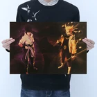 AIMEER винтажный аниме Ниндзя Учиха Саске и удзумаки ниндзя крафт-бумага плакат ретро кафе бар украшение картина 51x35,5 см