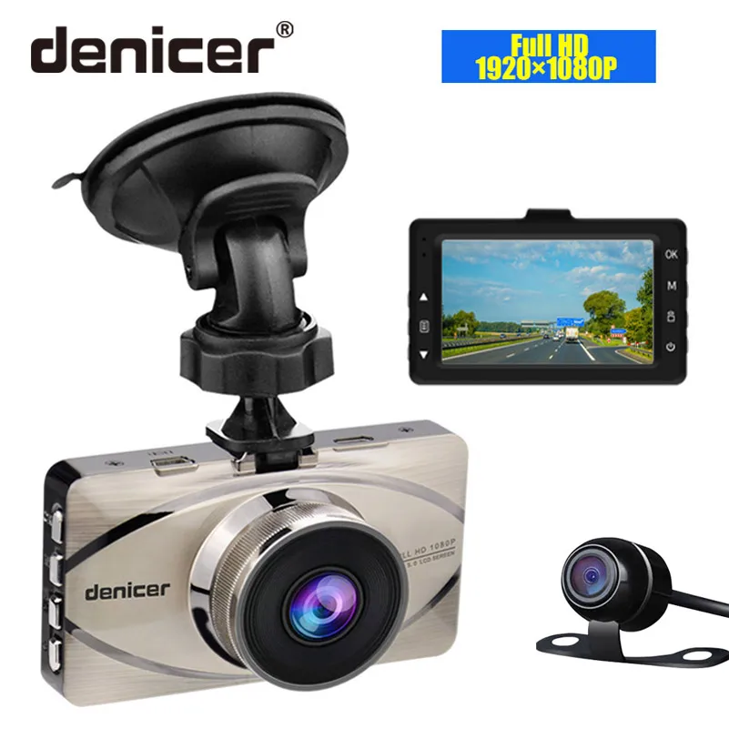

Denicer FHD 1080P Car Dvr Camera Mirror Dual Lens Rear View DVRs Rearview 3.0 Inch Screen Auto Recorder Video Dash Cam