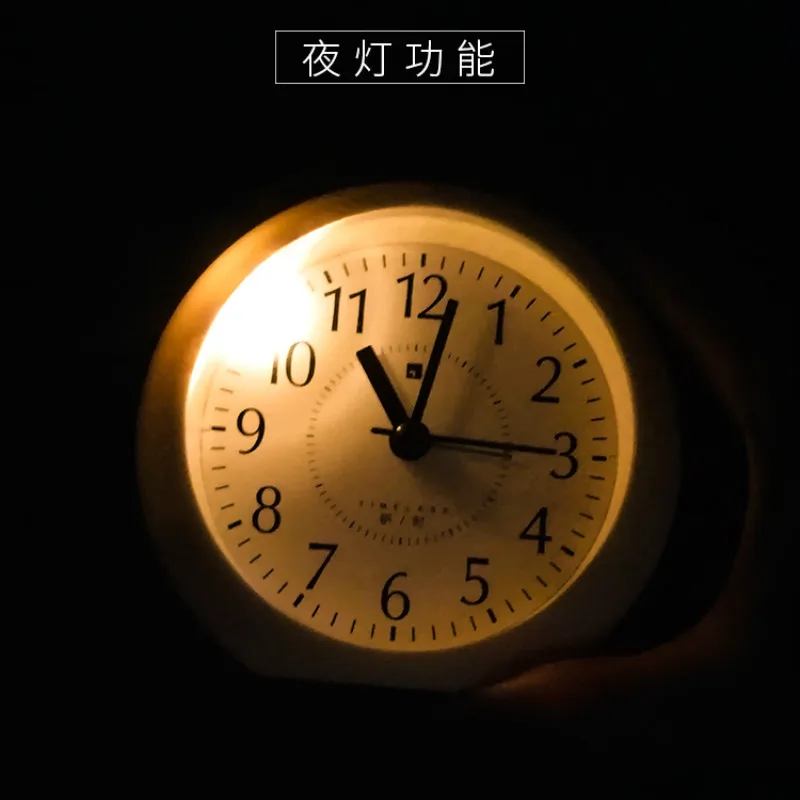 

Creative Silent Alarm Clock Cute Fashion Desk Clock Night Light Kids Alarm Clocks Modern Reveil Enfant Bedside Clocks AC50NZ