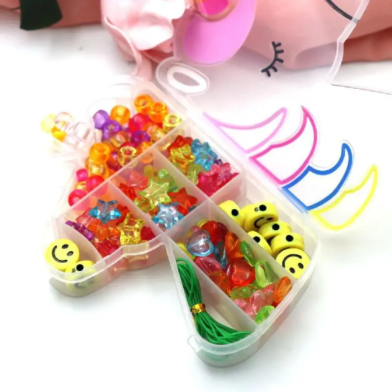 

Diy Children's 24 Bucket Beads Beaded Toys Girls Wear Beads Set Material Package To Make Toys Around Beads Wearing And Bracelets