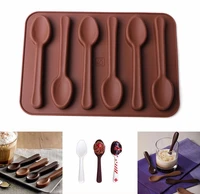silicone mold 6 even silicone diy spoon chocolate mold does not stick silicone cake baking mold