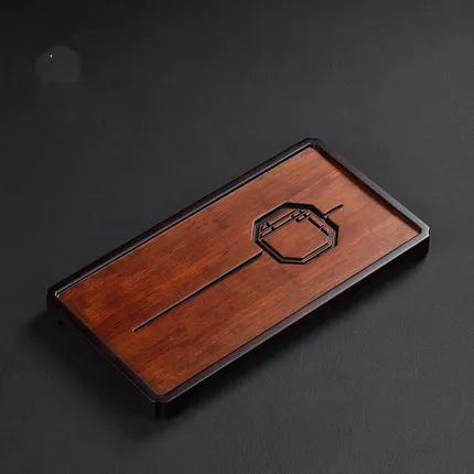 Тяжелый бамбуковый чайный поднос в китайском стиле простая сухая вспененная