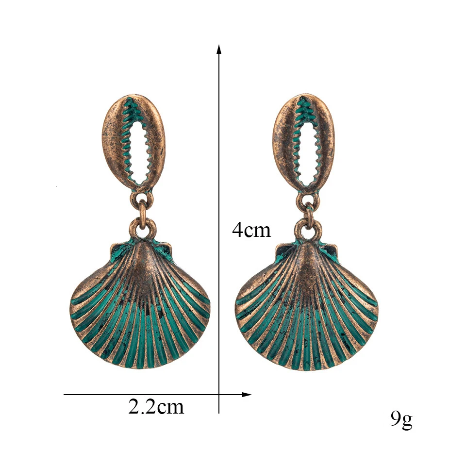 Conjunto de brinco de folha de flor grande do vintage Declaração de jóias feminino Bohemia étnica entrega de bronze longa brincos pendurados para mulheres