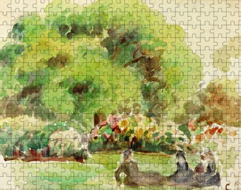 

Classic Oil Art Painting Puzzle Paint Room Bar Cafe Wall Decor Flax Canvas Unframed - Landscape