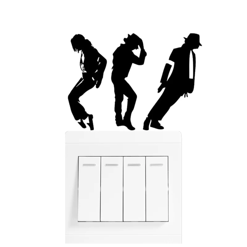 Новые наклейки Майкла Джексона на стену для мальчиков и девочек декоративные