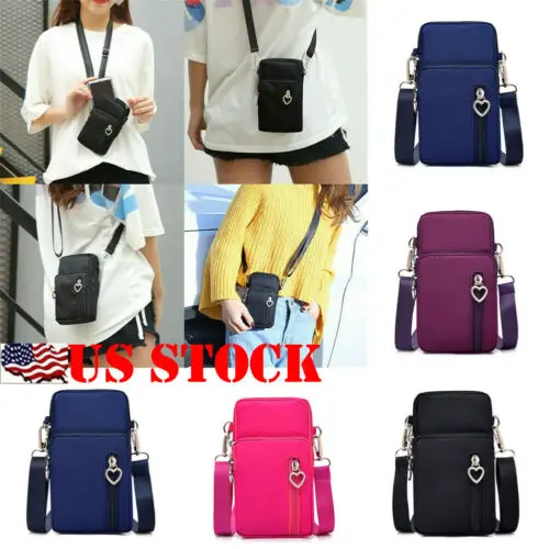 

Fashion Womens Sports Square Bag Mini Phone Pouch Crossbody Shoulder Bags