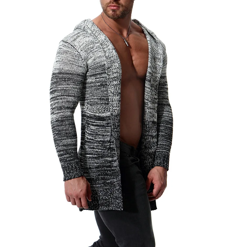 

2021 Men Sweater Long-sleeved Solid Color Regular Solid Sweaters Clothes