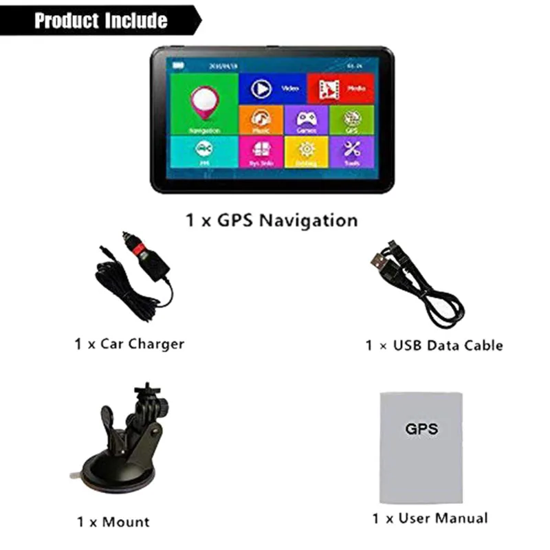 7 дюймов для Android 4 Автомобильный видеорегистратор камера емкостный экран Hd 1080P