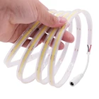 Водонепроницаемая светодиодная лента COB 320, 480, 528 светодиодов, силиконовая трубка высокой плотности, гибсветильник Светодиодная лента COB, 12 В постоянного тока, 24 В, Светодиодная лента 5 м