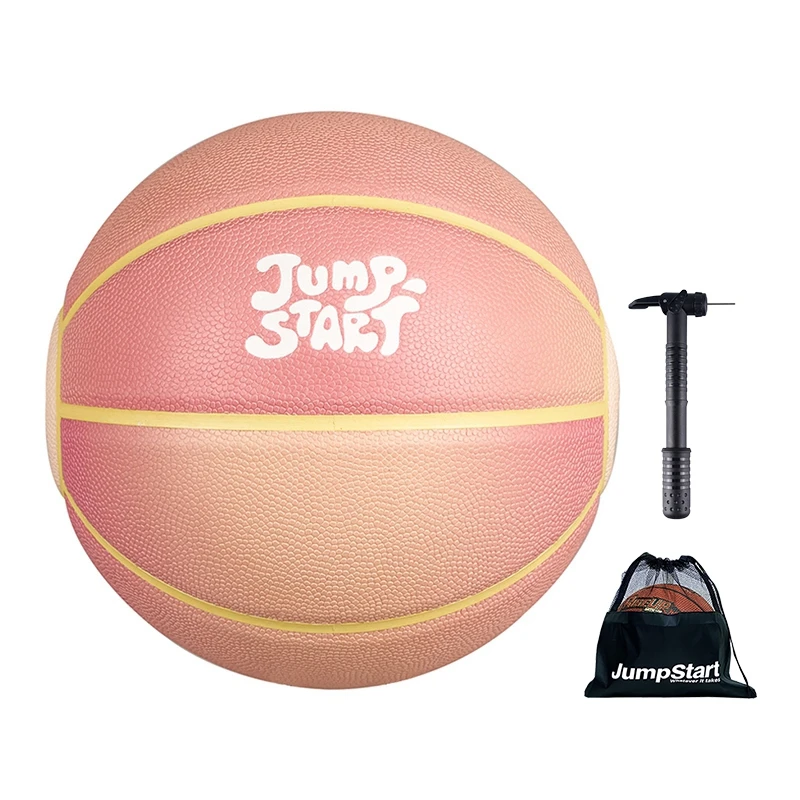 

Милый персиковый баскетбольный мяч JRS для дома и улицы размером 29,5 дюйма, уличный мяч 7 размеров, подарок на день Святого Валентина