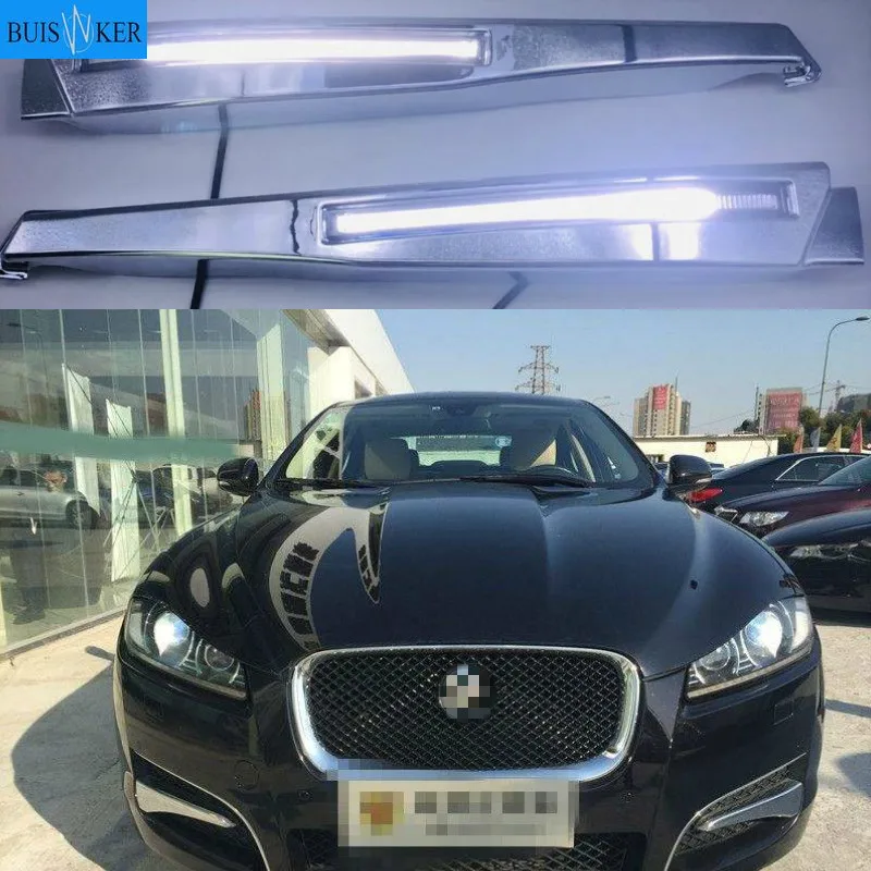 1 пара автомобильные белые светодиодные дневные ходовые огни противотуманные