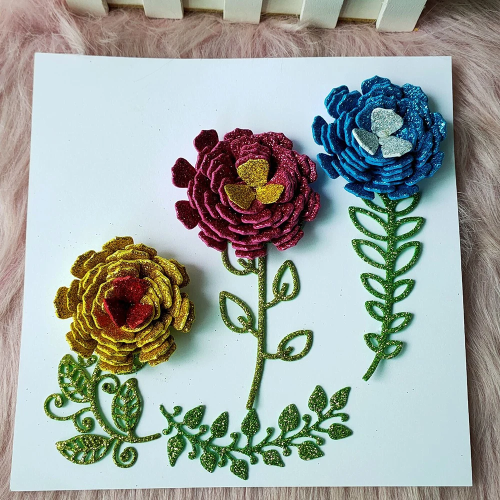 Новинка металлическая Форма для высечки спиральных цветов рельефное украшение