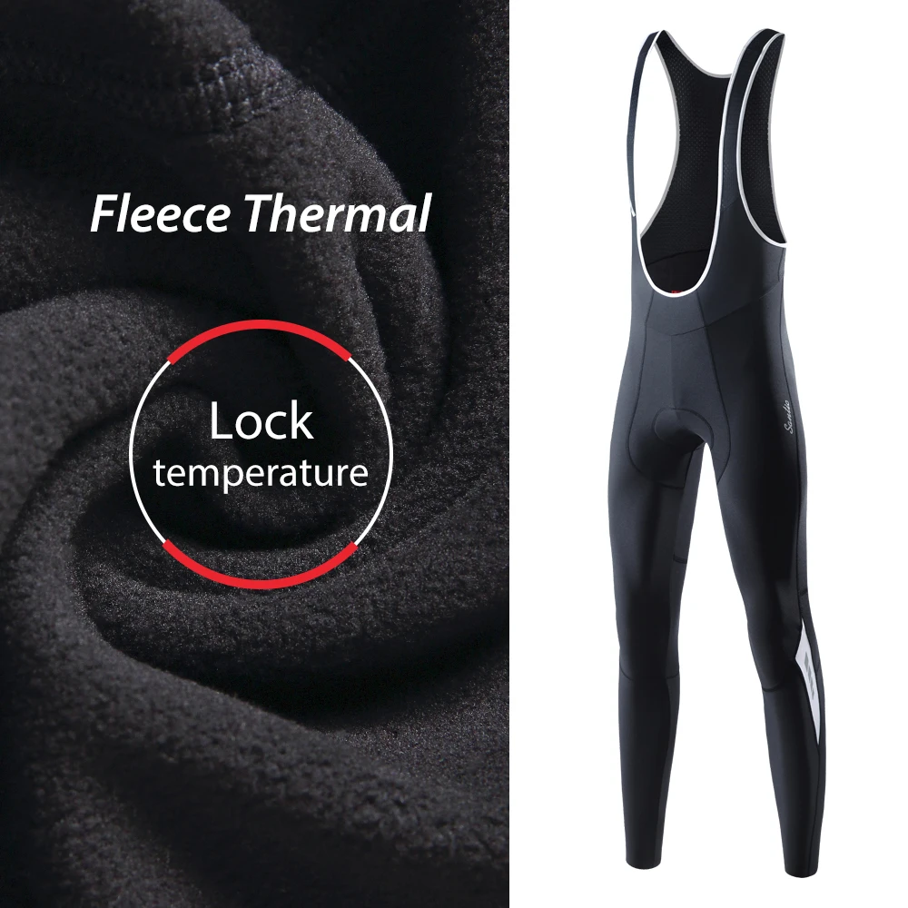 Santic Велоспорт комбинезон Колготки зимние мягкие Легинсы компрессионные
