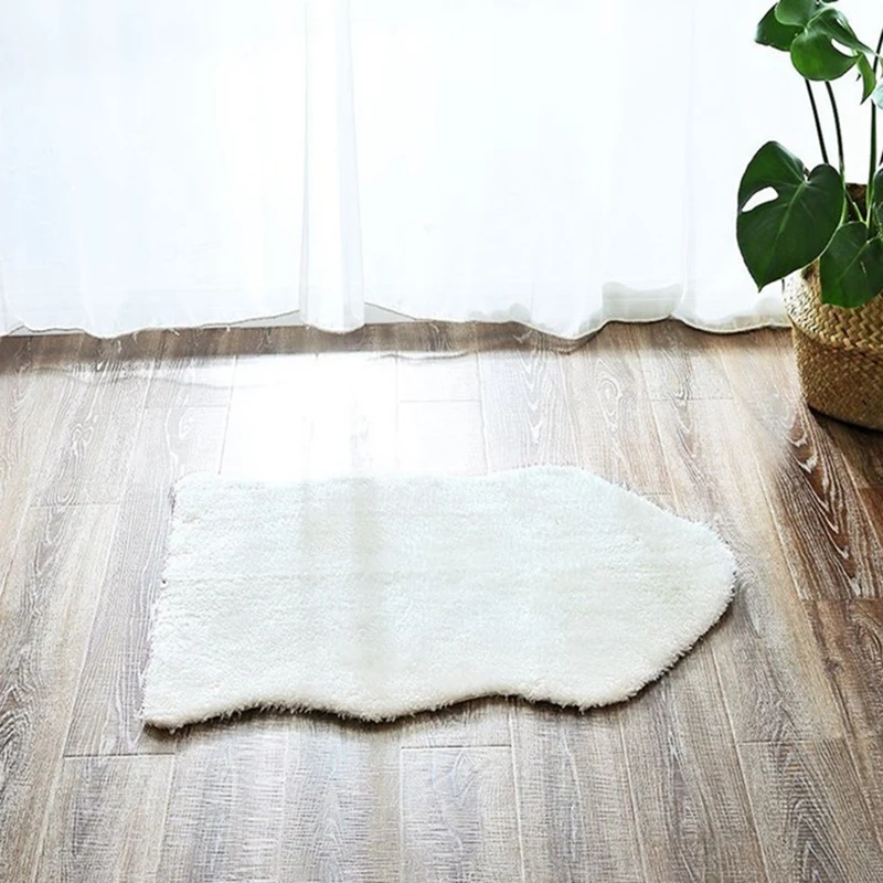 Напольные коврики из имитации овечьей шерсти однотонные шерстяные Домашние для