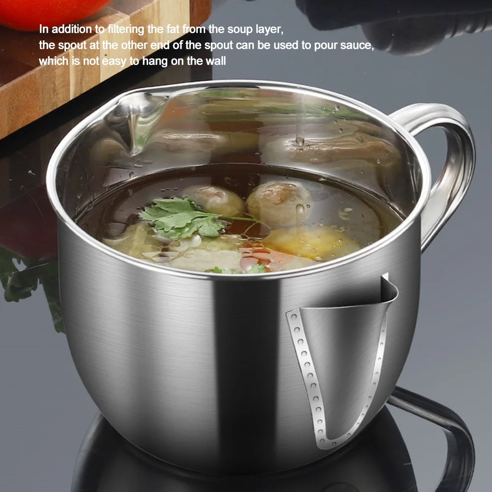 Кухня соус масла суп жировой сепаратор чаша мульти-Применение 304