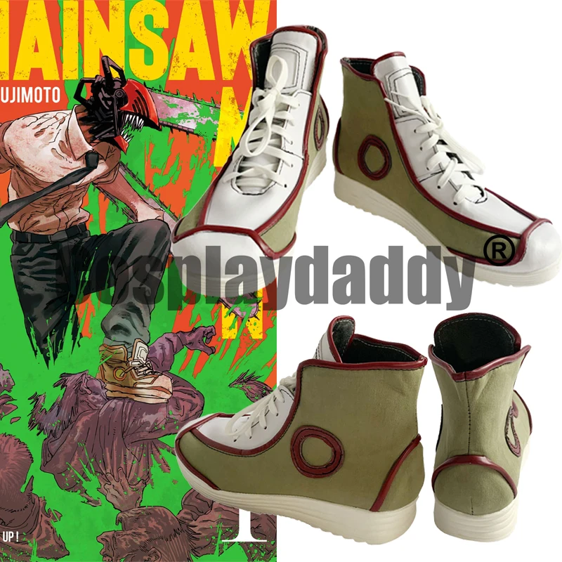 Chainsaw Man Chensoman Devil Hunter Denji Anime Manga Halloween Cosplay Shoes Boots S008