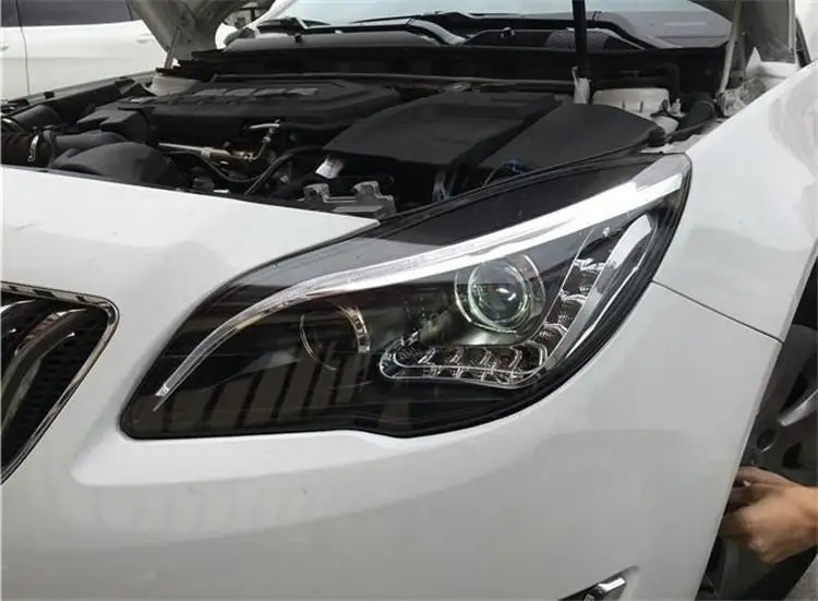 Наружные Drl дневные Neblineros Luces Para Авто Стайлинг светодиодные ходовые Автомобильные фары передние противотуманные фары 13 для Buick Regal