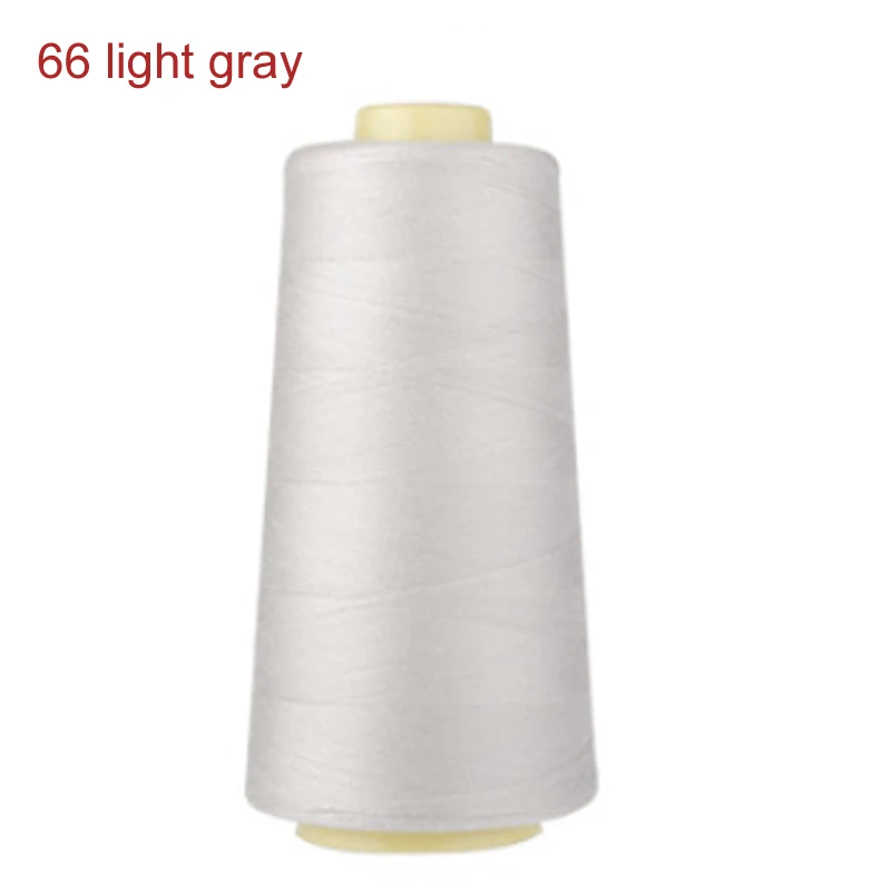 66 light gray 3000 ярдов Длина швейная нить 40 S/2 нити полиэфирная нить многоцветная катушка Швейные аксессуары - Цвет: 66 light gray