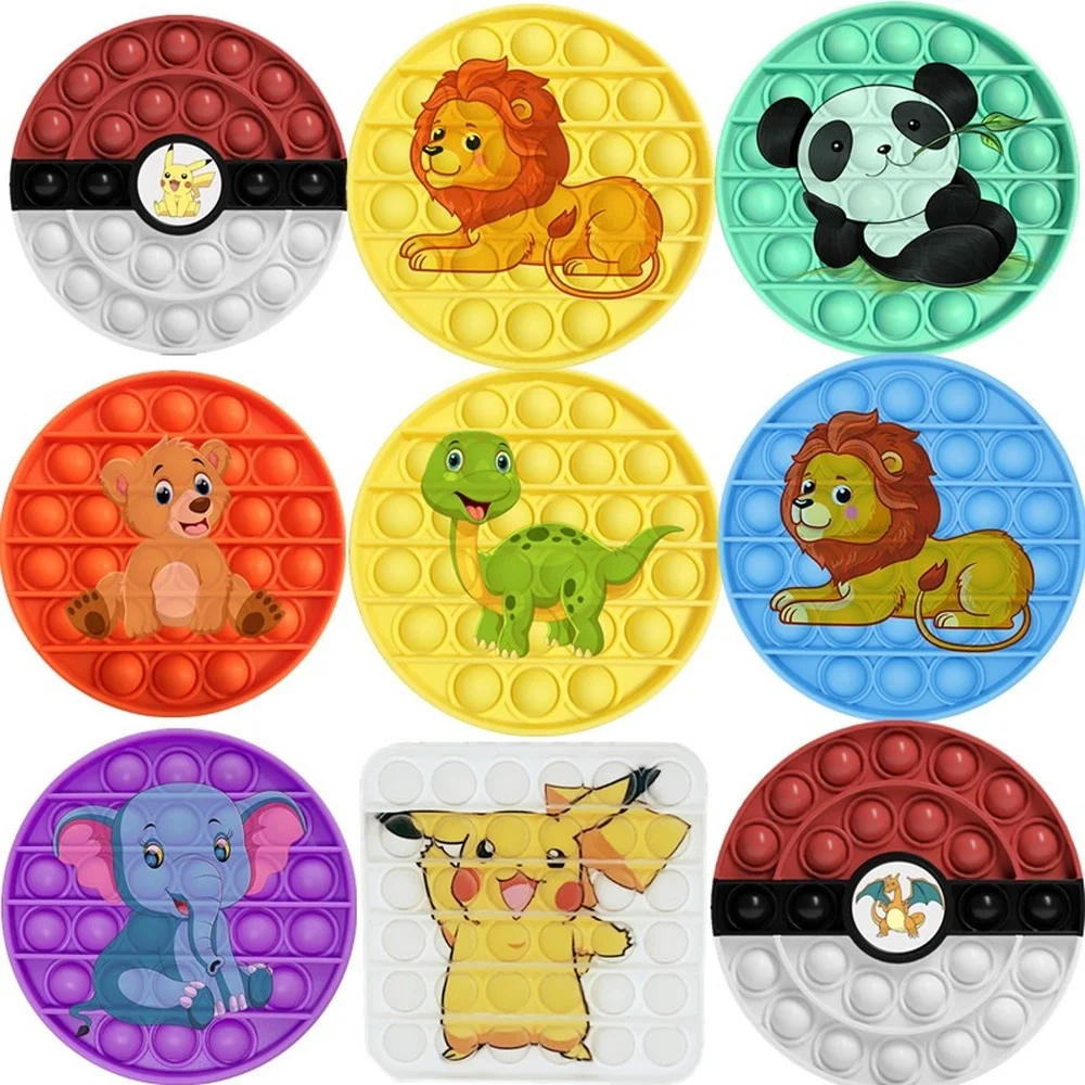 Много игрушек Покемон панда волк фигурки животных поп фиджет игрушки Charizard для