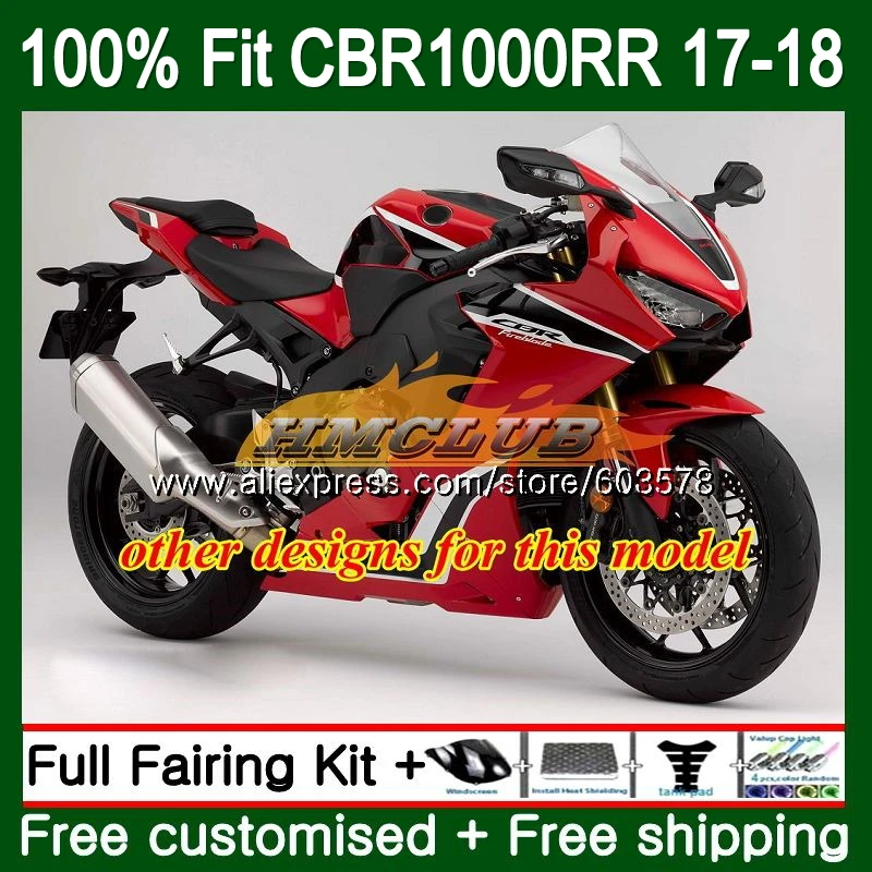 Впрыска + бак для HONDA CBR1000 RR CBR 1000 2017 2018 128CL. 24 1000RR CBR1000RR 17 18 Обтекатели глянцевый