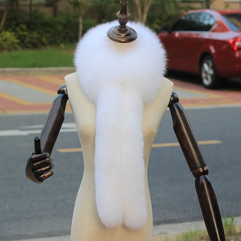 Шарфы из натурального меха для женщин зимние мужские двусторонние шарфы