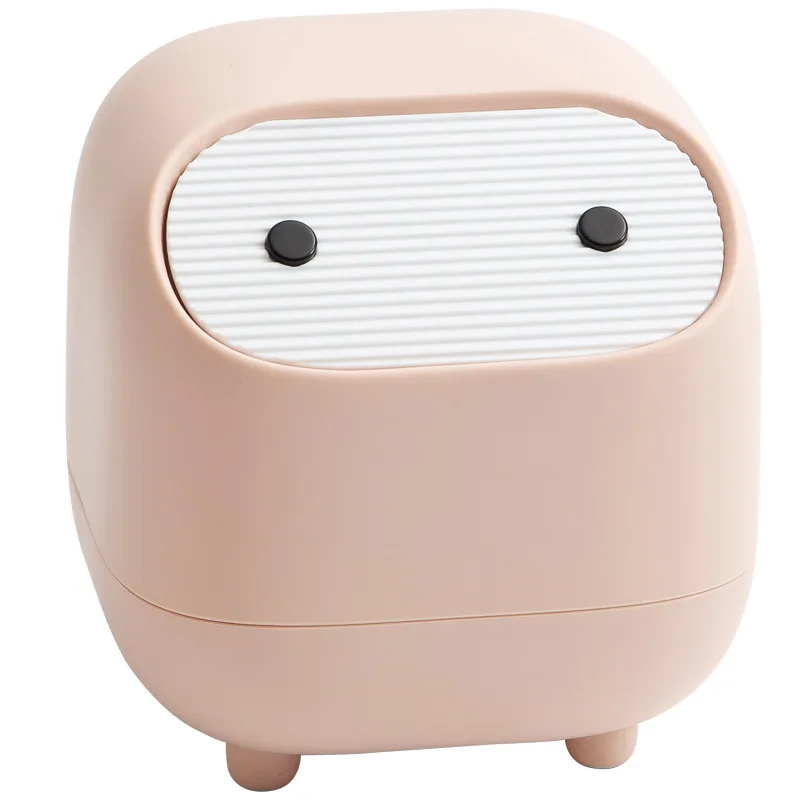 

Nordic style living room office Mini Desk multifunctional dustbin household car storage bin with lid dustbin garbage bin
