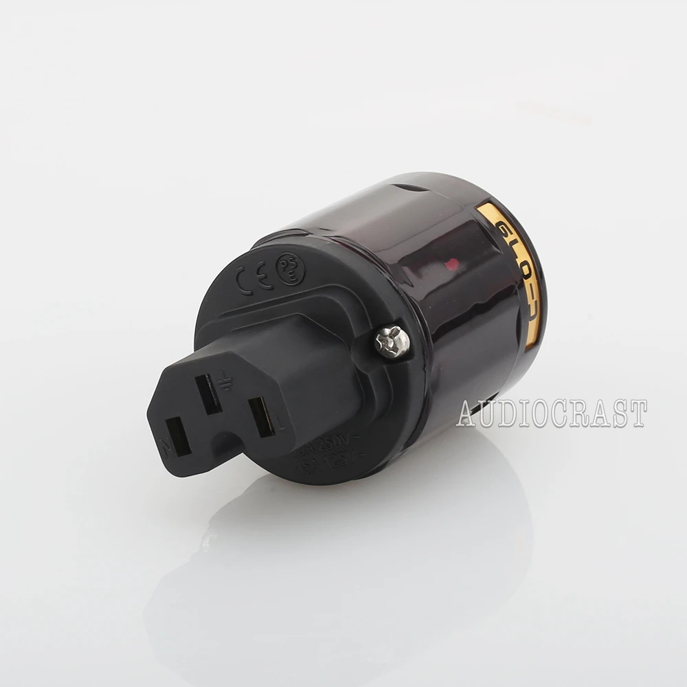 Привет конец пара P-079E+ C079 24k позолоченный ЕС разъем питания ac шнур питания Вилки