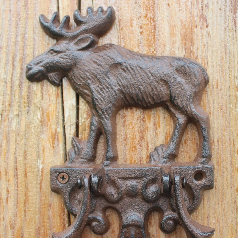 JD украшения Knock Crafts лося молоток чугунный европейский старинный дом двери все
