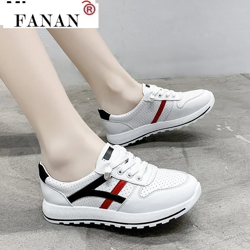 

2021 Women's Shoes Spring Fashion Lace-up Vulcanized Shoes Color Matching Luminous Sneakers Women's Comfortable Casual Shoes
