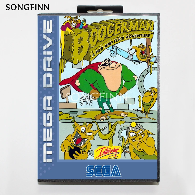 16 бит MD карта памяти с коробкой для Sega Mega Drive Genesis Megadrive Boogerman EU|Картриджи| |