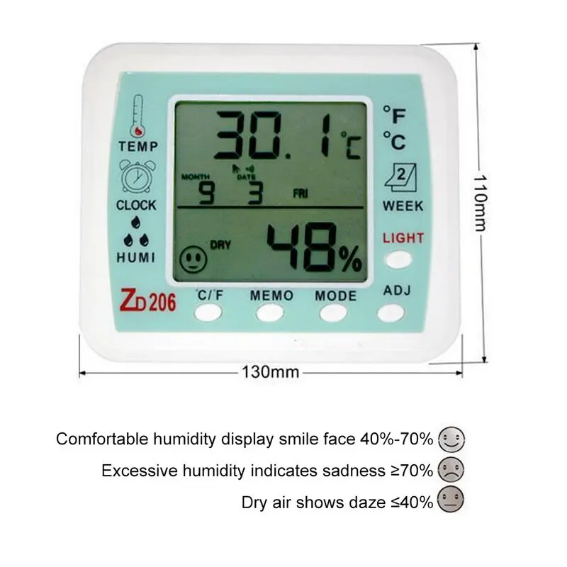 Цифровой термометр гигрометр комнатный датчик температуры и влажности с