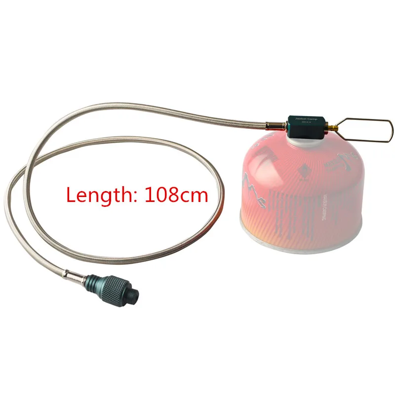 Length 108cm Jeebel Camp газ удлинитель трубка газовый переходник для печки Открытый Кемпинг пропан цилиндры Бак конвертер - Цвет: Length 108cm