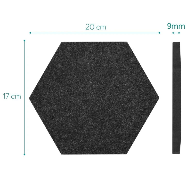 6 упаковок войлочная доска для заметок декоративная объявлений Шестигранная