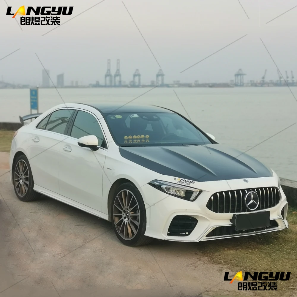 Для Mercedes Benz A Class Sedan 4dr W177 V177 Z177 2018 2019 AMG A45 GT Style полипропиленовый Корпус Комплект
