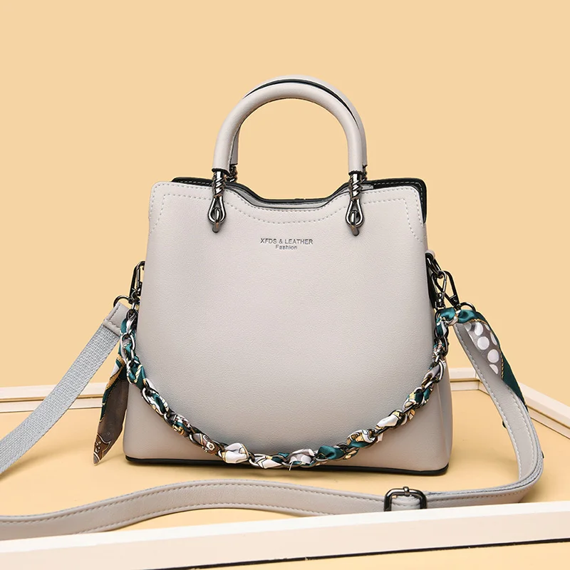 Модная сумка через плечо качественные кожаные женские сумки Большая