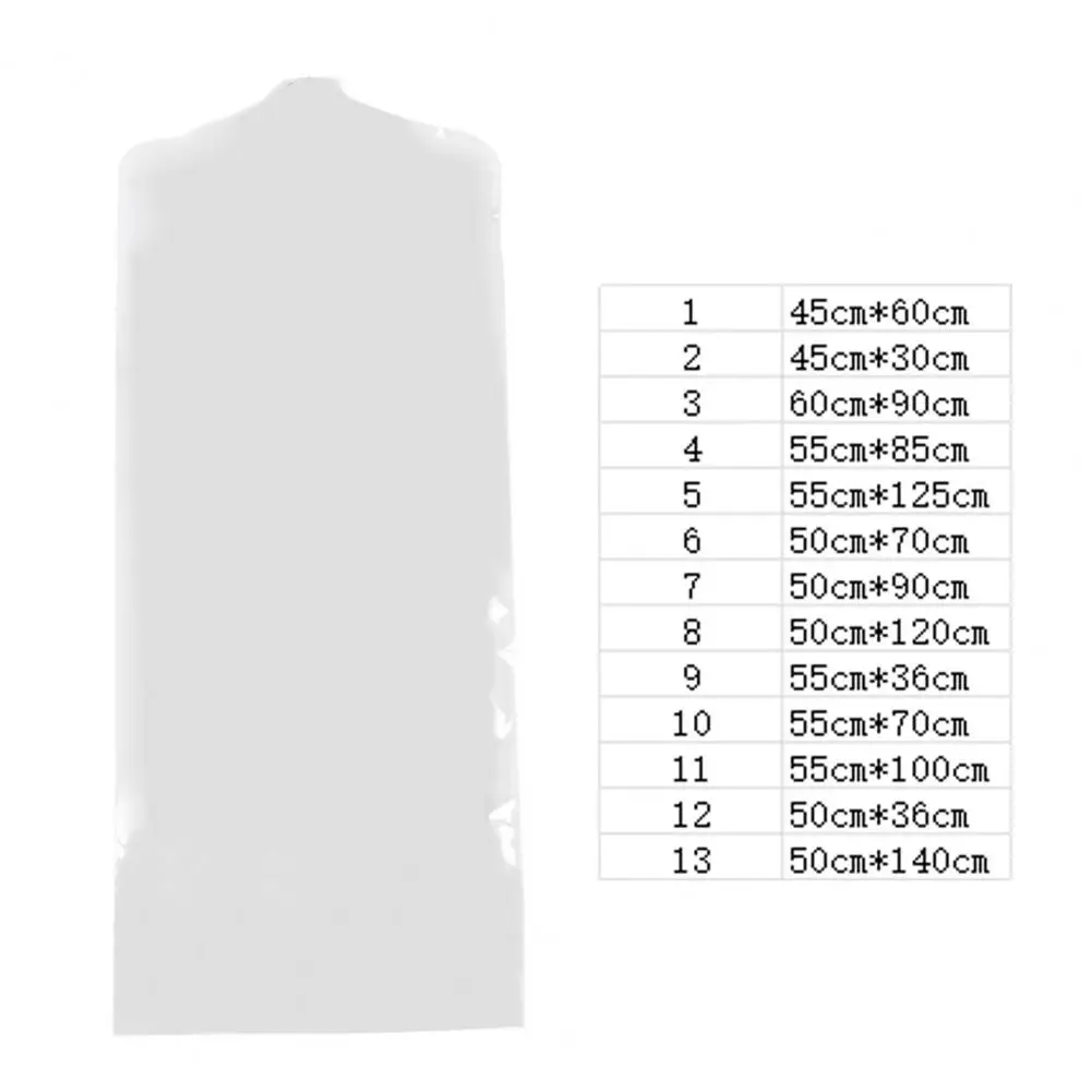 

Clothes Bag Multifunctional Transparent Reusable Dust-proof Moisture-proof PEVA Durable Clothes Suit Cover Wardrobe Organizer