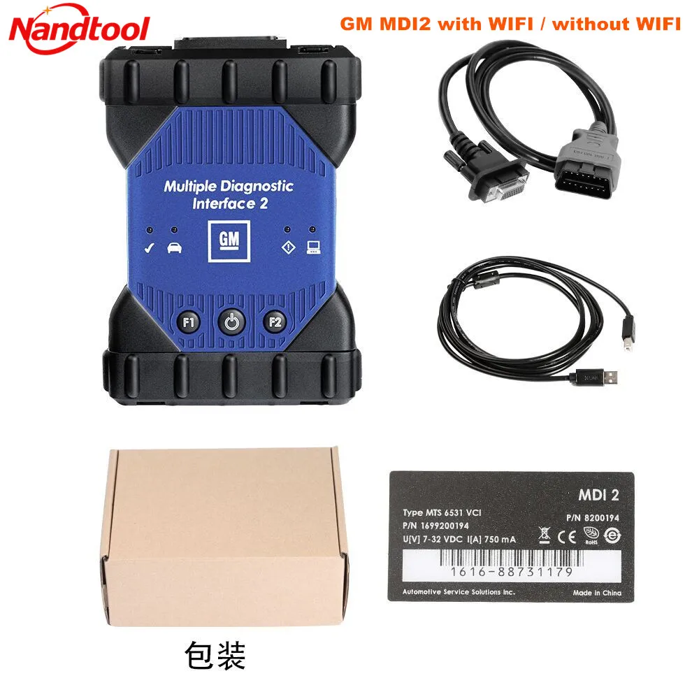 Для GM MDI2 общего GE Inspection детектор, для диагностики инструмент Buick Chevrolet Cadillac Opel Wi-Fi