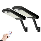 ANKNQ мощный пульт дистанционного управления Модернизированный 56 светодиодный светильник на солнечной батарее датчик движения PIR IP65 наружный Солнечный настенный уличный светильник водонепроницаемая лампа