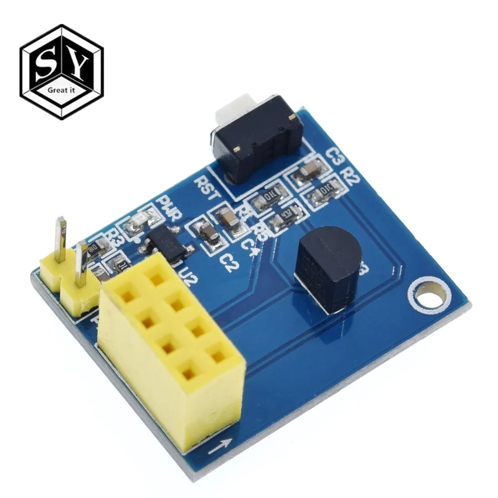 1 шт. ESP8266 ESP-01 ESP-01S DS18B20 Температура влажности Сенсор модуль esp8266 Wi-Fi NodeMCU умный дом