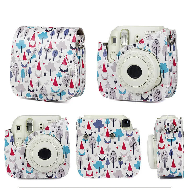 Новый чехол для камеры Fujifilm Instax Mini сумка из искусственной кожи с плечевым ремнем 9