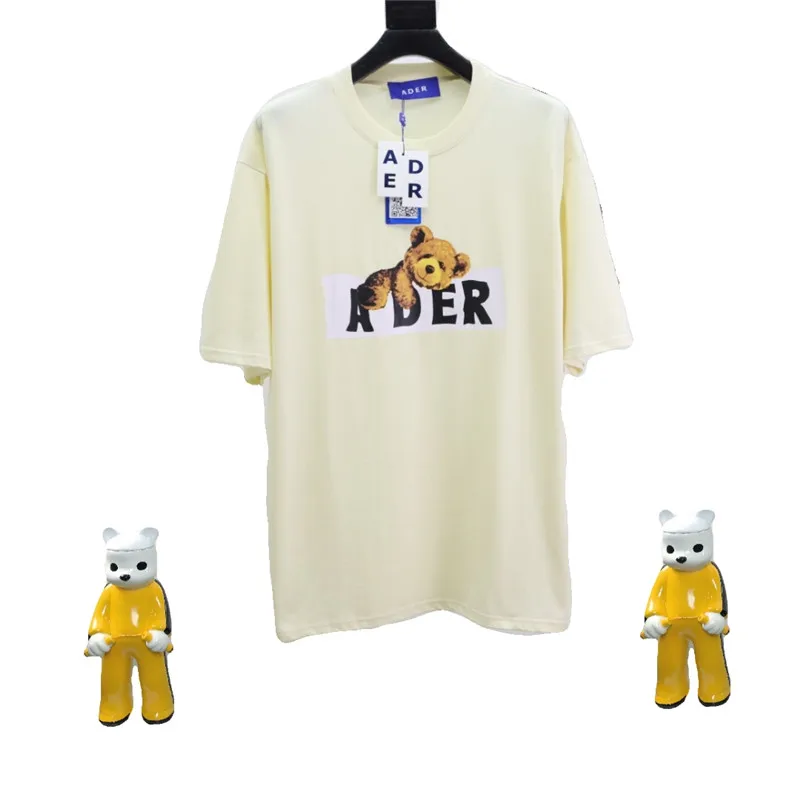 

Футболка Bear ADER для мужчин и женщин, высокое качество 1:1, розовая, абрикосовая, синяя