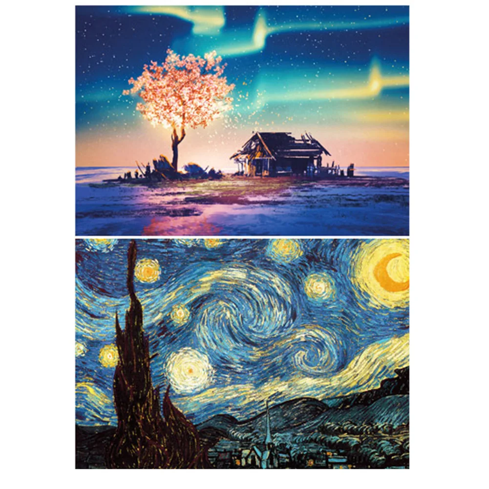 

234pcs Paper Jigsaw Gifts DIY Kindergarten Indoor Painting Landscape Early Learning Kids Educational Toys For Adults Childhood