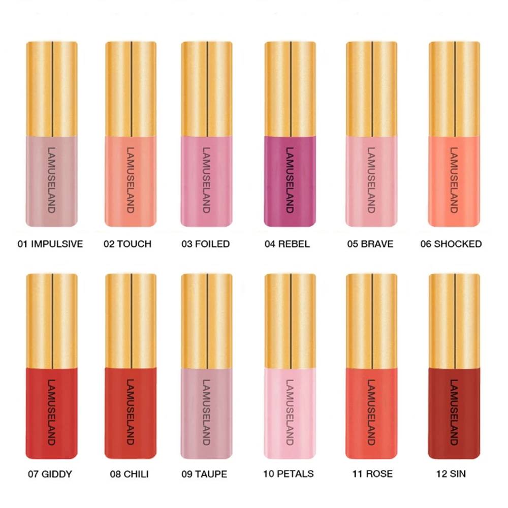 Матовая жидкая губная помада бархат Профессиональный сексуальный красный блеск