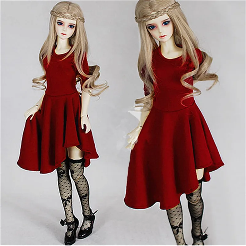 Модное платье с косой кромкой для 1/6 1/4 1/3 SD16 BJD кукольная одежда CWB1 | Игрушки и