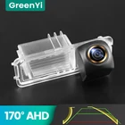 GreenYi 170  AHD Траектория Автомобильная камера заднего вида для VW Volkswagen Polo V (6R) Golf 6 VI Passat CC Night Vision Reverse Reversing 4 pin автомобильная парковка
