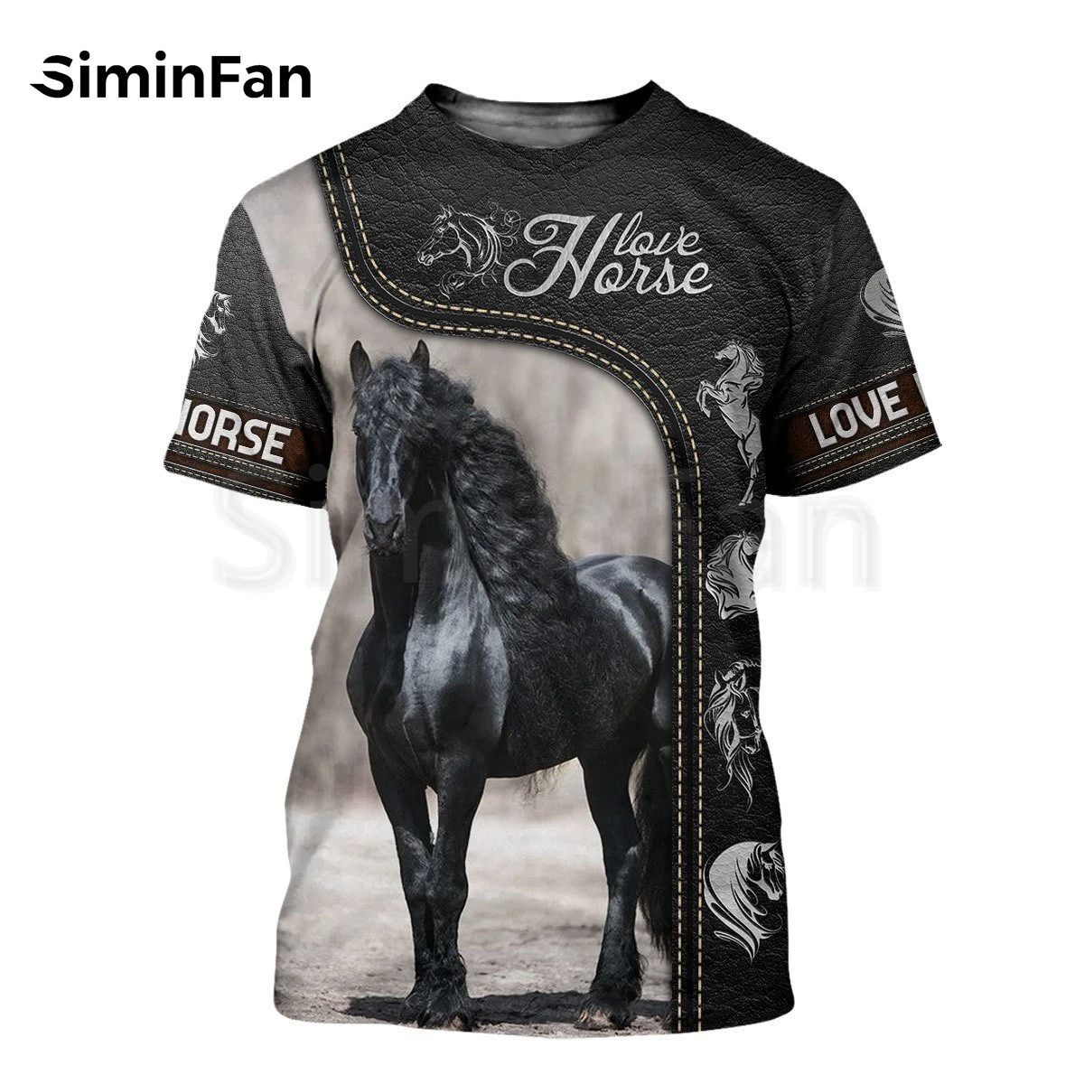 

Mens Casual T-Shirts Love Horse 3D Printed Unisex Harajuku Tshirt Summer Hot Tees Sportswear HipHop Women Tops Streetwear 04