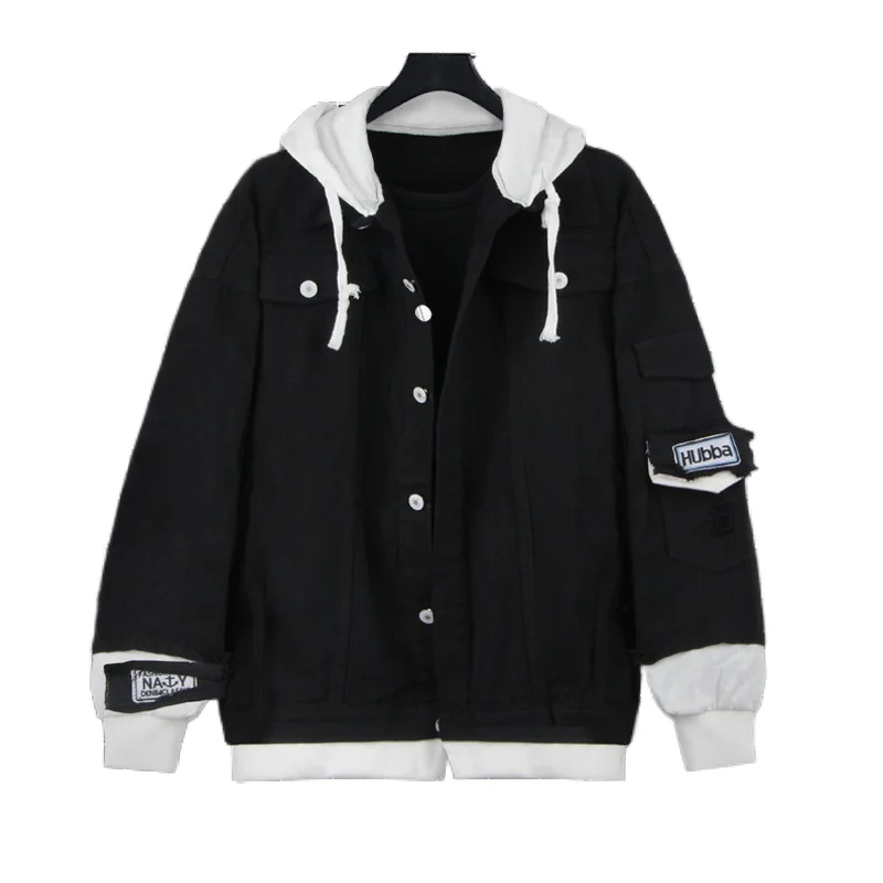 

Popular Cosplay Anime Attacking Giant Jacket Coat Cosplay Costume Adult Sweater Fake Two Button Denim Jackets for Gifts
