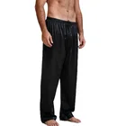 Пижама Мужская шелковая атласная, пижама, штаны для отдыха, штаны для сна, размеры S-XL Plus